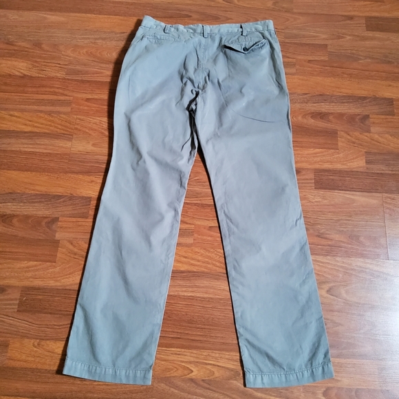 Save Khaki Men's 100% Cotton Twill Lightweight Trousers Pants Size 34 Grey New - Picture 3 of 9